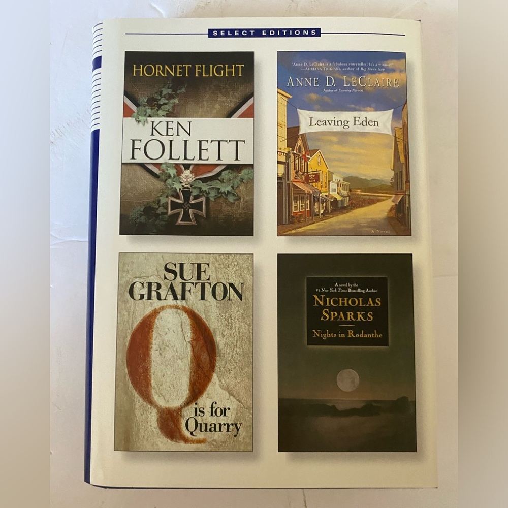 Readers Digest: Hornet Flight/ Leaving Eden/ Q Is For Quarry/ Nights In Rodanthe